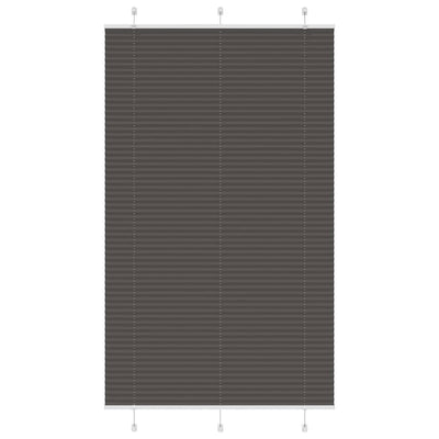Plisségardin Sort 115x200 cm Stofbredde 114,4 cm Polyester