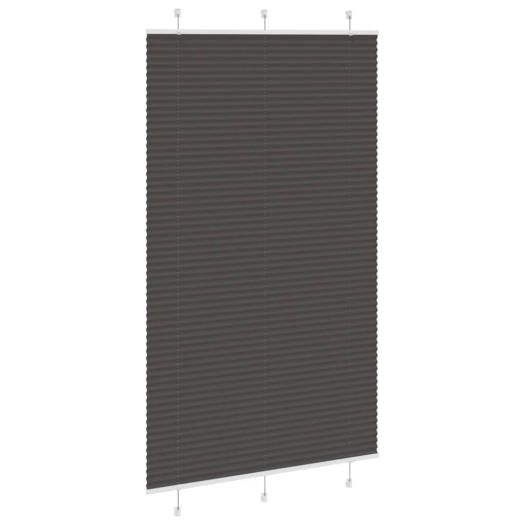 Plisségardin Sort 115x200 cm Stofbredde 114,4 cm Polyester