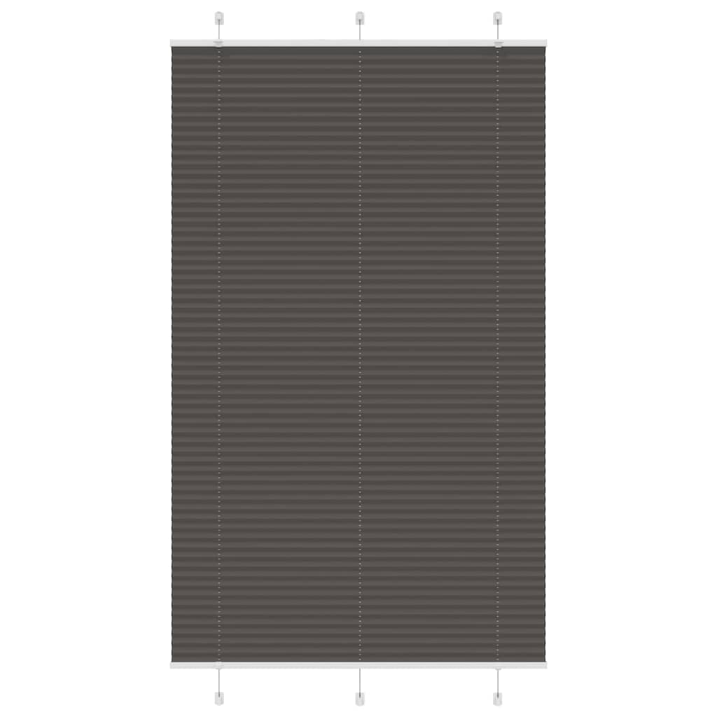 Plisségardin Sort 120x200 cm Stofbredde 119,4 cm Polyester