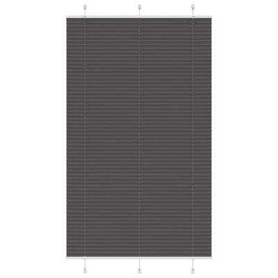 Plisségardin Sort 120x200 cm Stofbredde 119,4 cm Polyester