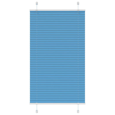 Plisségardin Blå 70x100 cm Stofbredde 69,4 cm Polyester