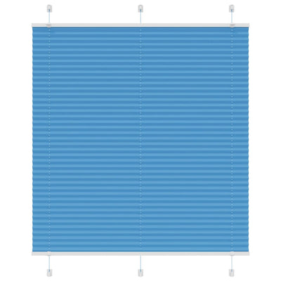 Plisségardin Blå 115x100 cm Stofbredde 114,4 cm Polyester