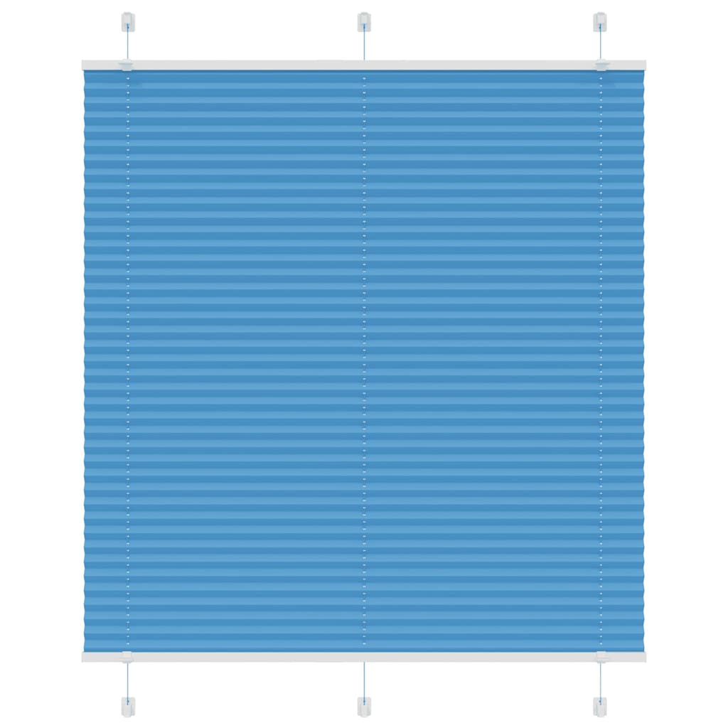 Plisségardin Blå 120x100 cm Stofbredde 119,4 cm Polyester