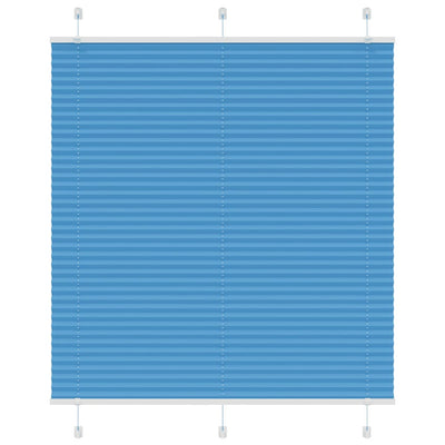 Plisségardin Blå 120x100 cm Stofbredde 119,4 cm Polyester
