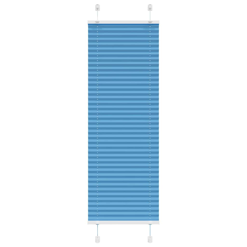 Plisségardin Blå 40x150 cm Stofbredde 39,4 cm Polyester