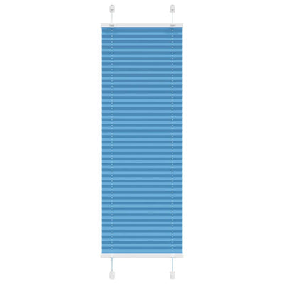 Plisségardin Blå 40x150 cm Stofbredde 39,4 cm Polyester