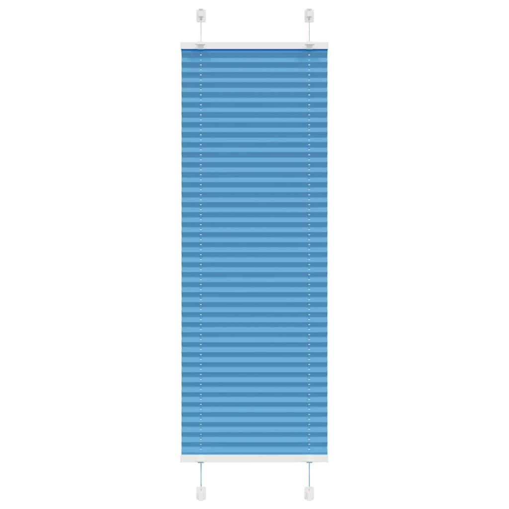 Plisségardin Blå 45x150 cm Stofbredde 44,4 cm Polyester