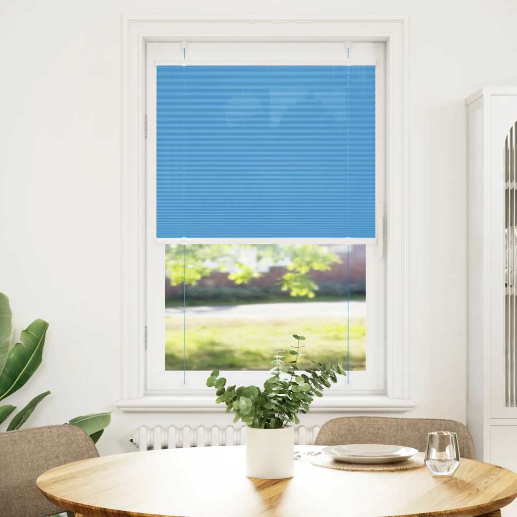 Plisségardin Blå 70x150 cm Stofbredde 69,4 cm Polyester