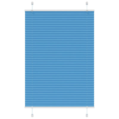 Plisségardin Blå 90x150 cm Stofbredde 89,4 cm Polyester