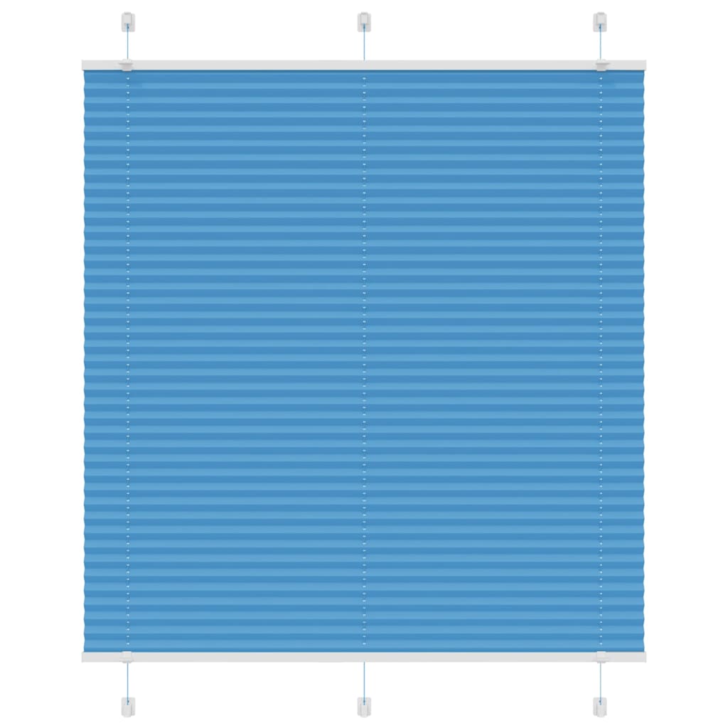 Plisségardin Blå 115x150 cm Stofbredde 114,4 cm Polyester