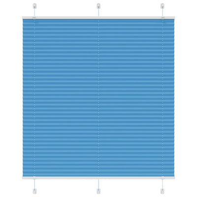 Plisségardin Blå 115x150 cm Stofbredde 114,4 cm Polyester