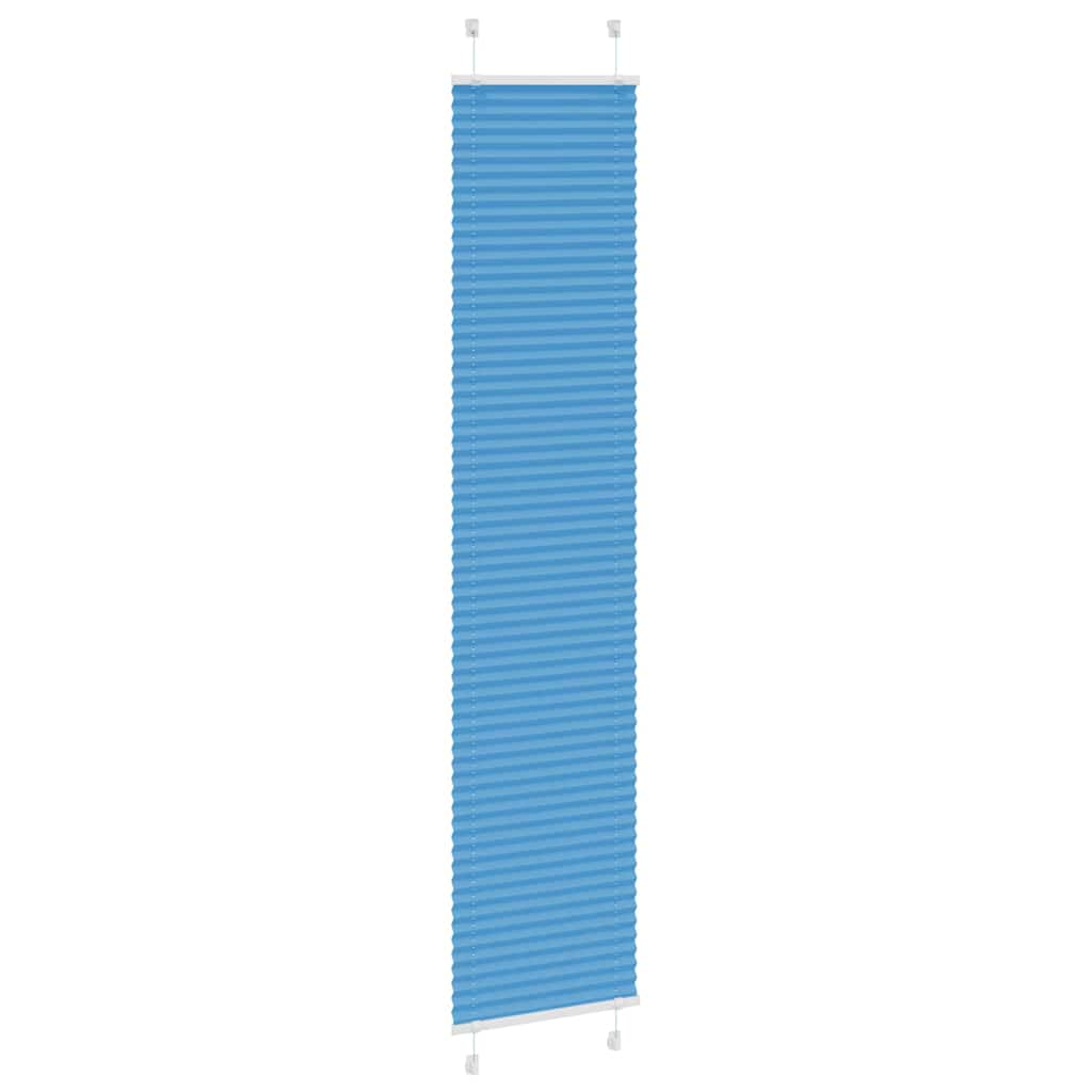 Plisségardin Blå 40x200 cm Stofbredde 39,4 cm Polyester