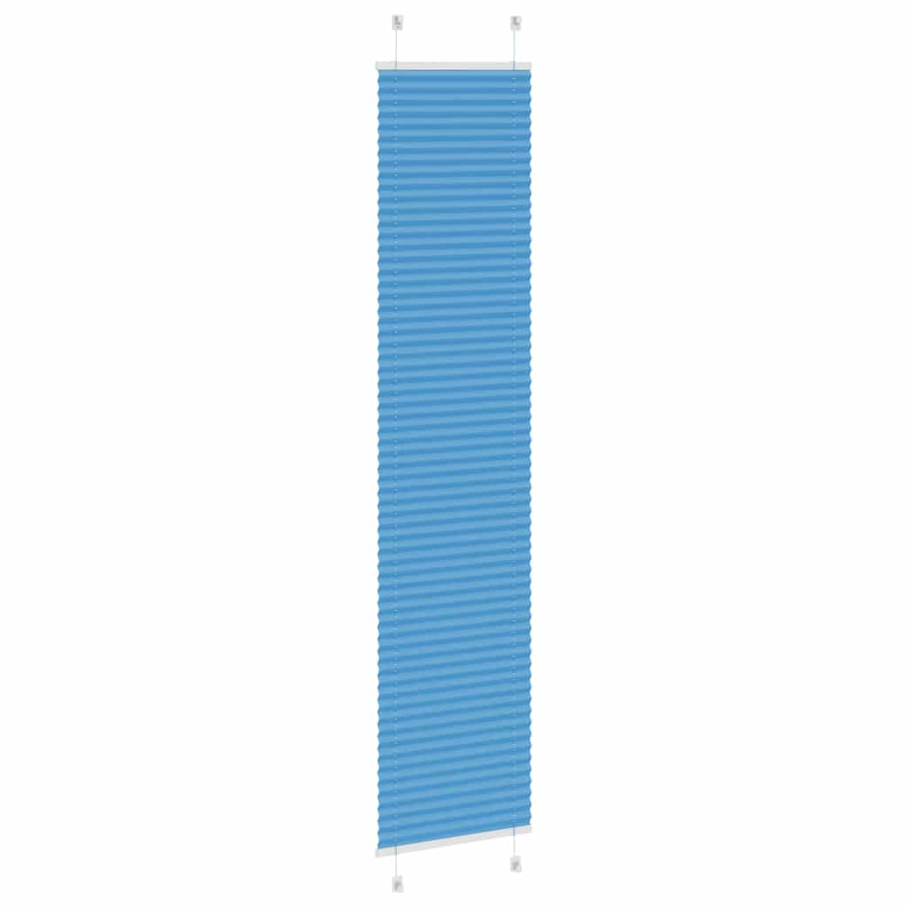 Plisségardin Blå 40x200 cm Stofbredde 39,4 cm Polyester