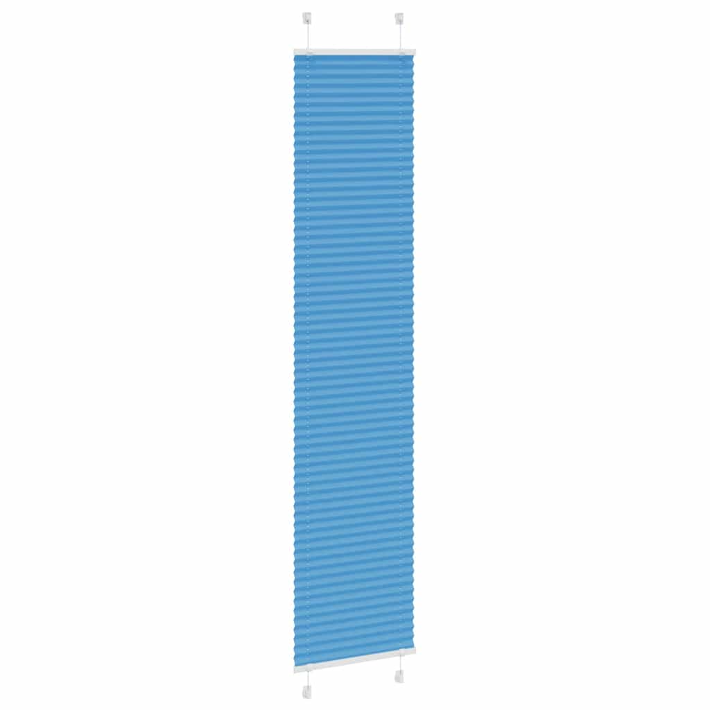 Plisségardin Blå 45x200 cm Stofbredde 44,4 cm Polyester