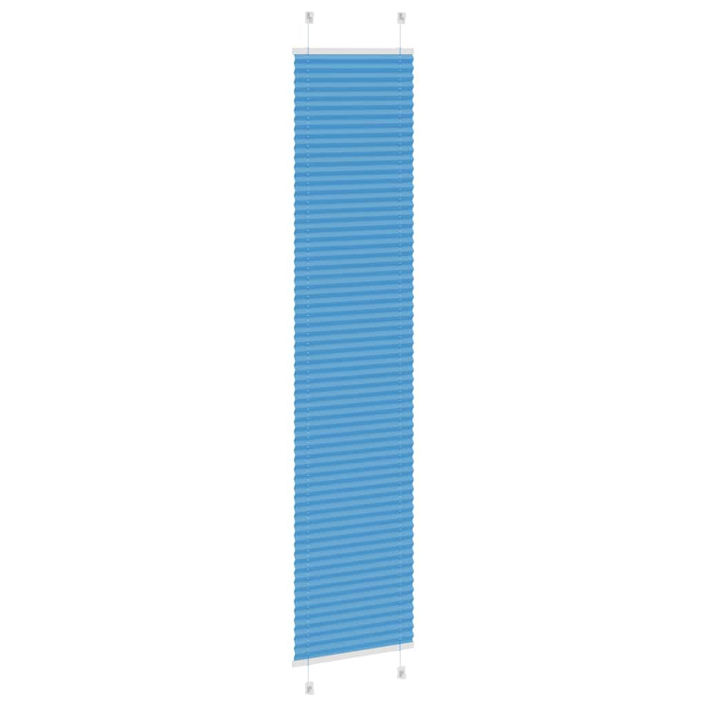Plisségardin Blå 50x200 cm Stofbredde 49,4 cm Polyester