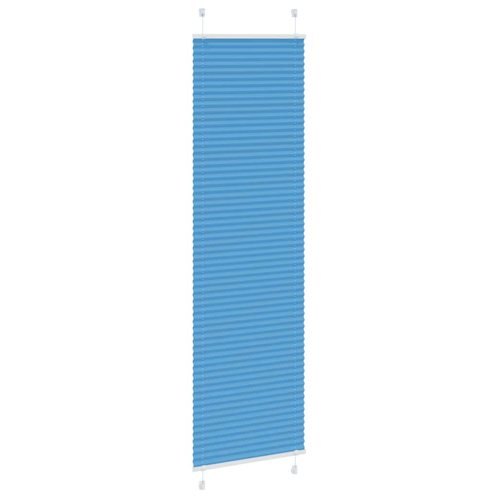 Plisségardin Blå 55x200 cm Stofbredde 54,4 cm Polyester