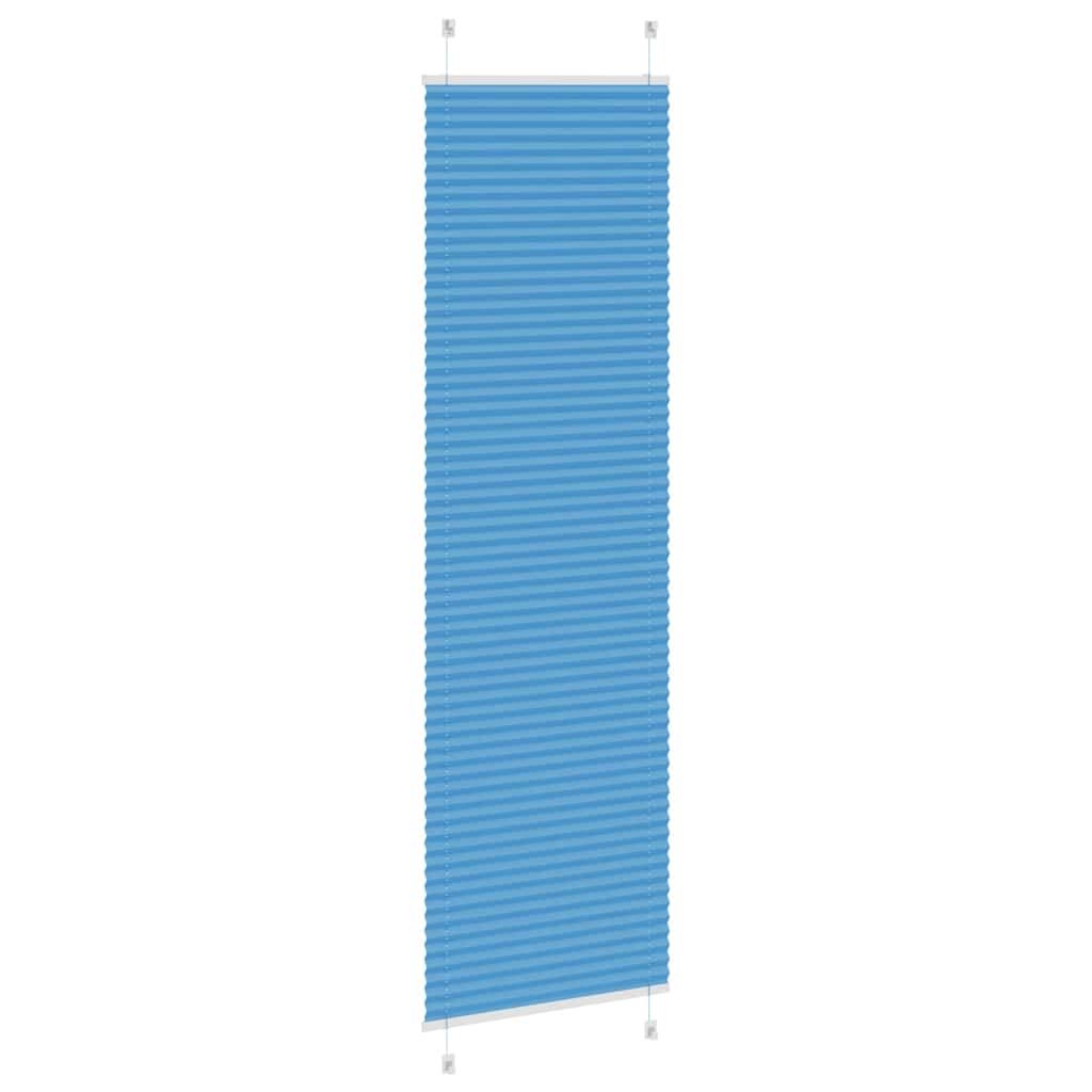 Plisségardin Blå 55x200 cm Stofbredde 54,4 cm Polyester