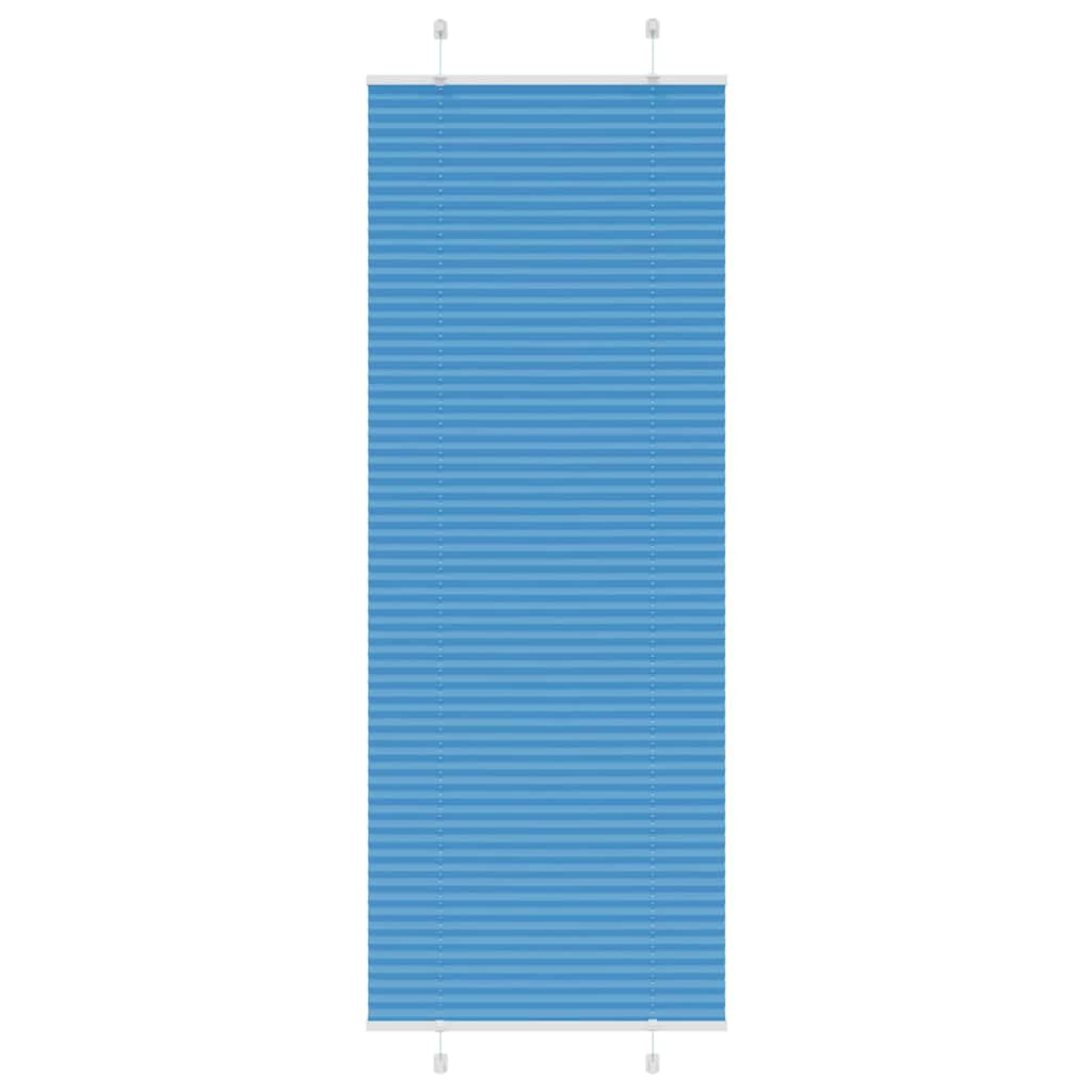 Plisségardin Blå 70x200 cm Stofbredde 69,4 cm Polyester