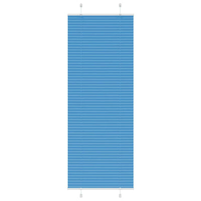 Plisségardin Blå 70x200 cm Stofbredde 69,4 cm Polyester
