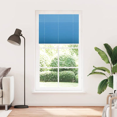Plisségardin Blå 110x200 cm Stofbredde 109,4 cm Polyester