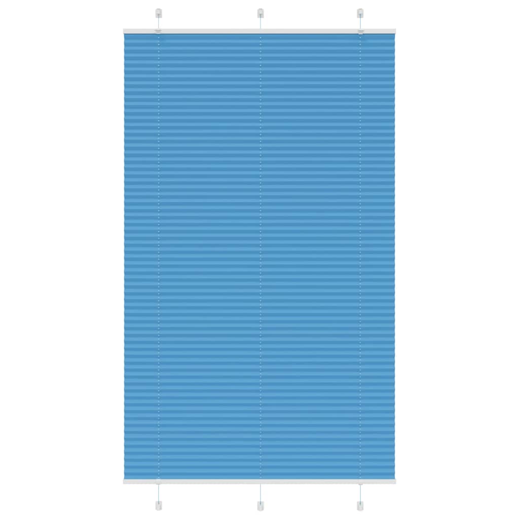 Plisségardin Blå 120x200 cm Stofbredde 119,4 cm Polyester