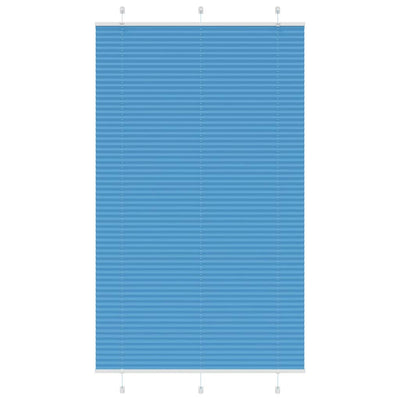 Plisségardin Blå 120x200 cm Stofbredde 119,4 cm Polyester