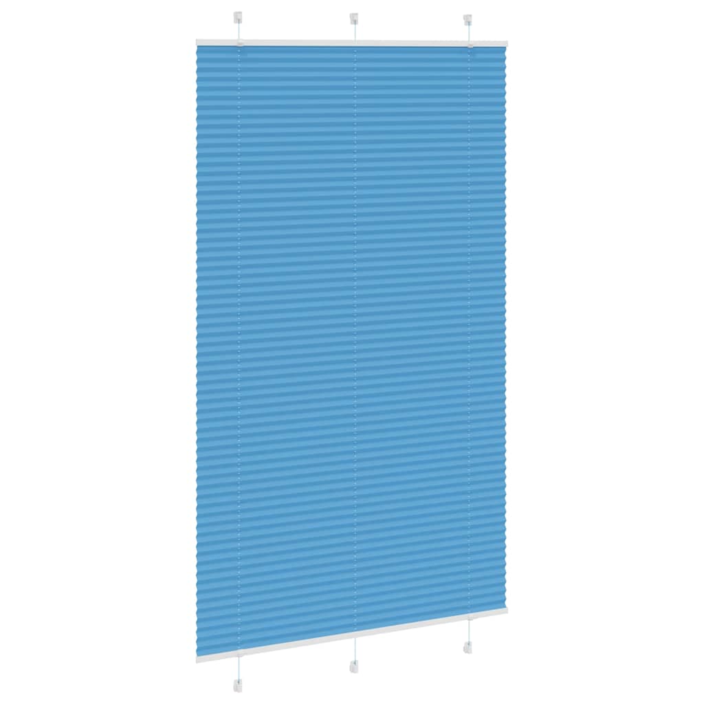 Plisségardin Blå 120x200 cm Stofbredde 119,4 cm Polyester