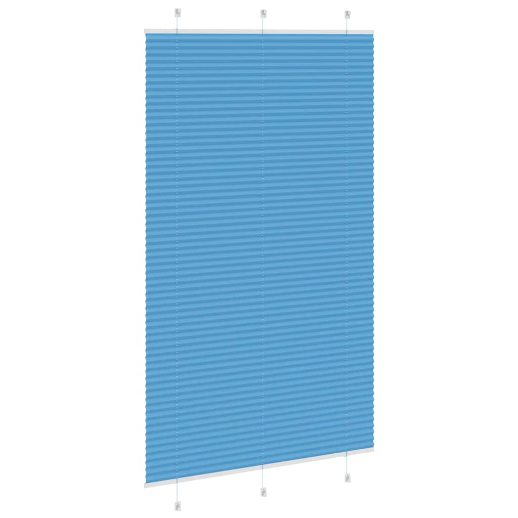 Plisségardin Blå 120x200 cm Stofbredde 119,4 cm Polyester