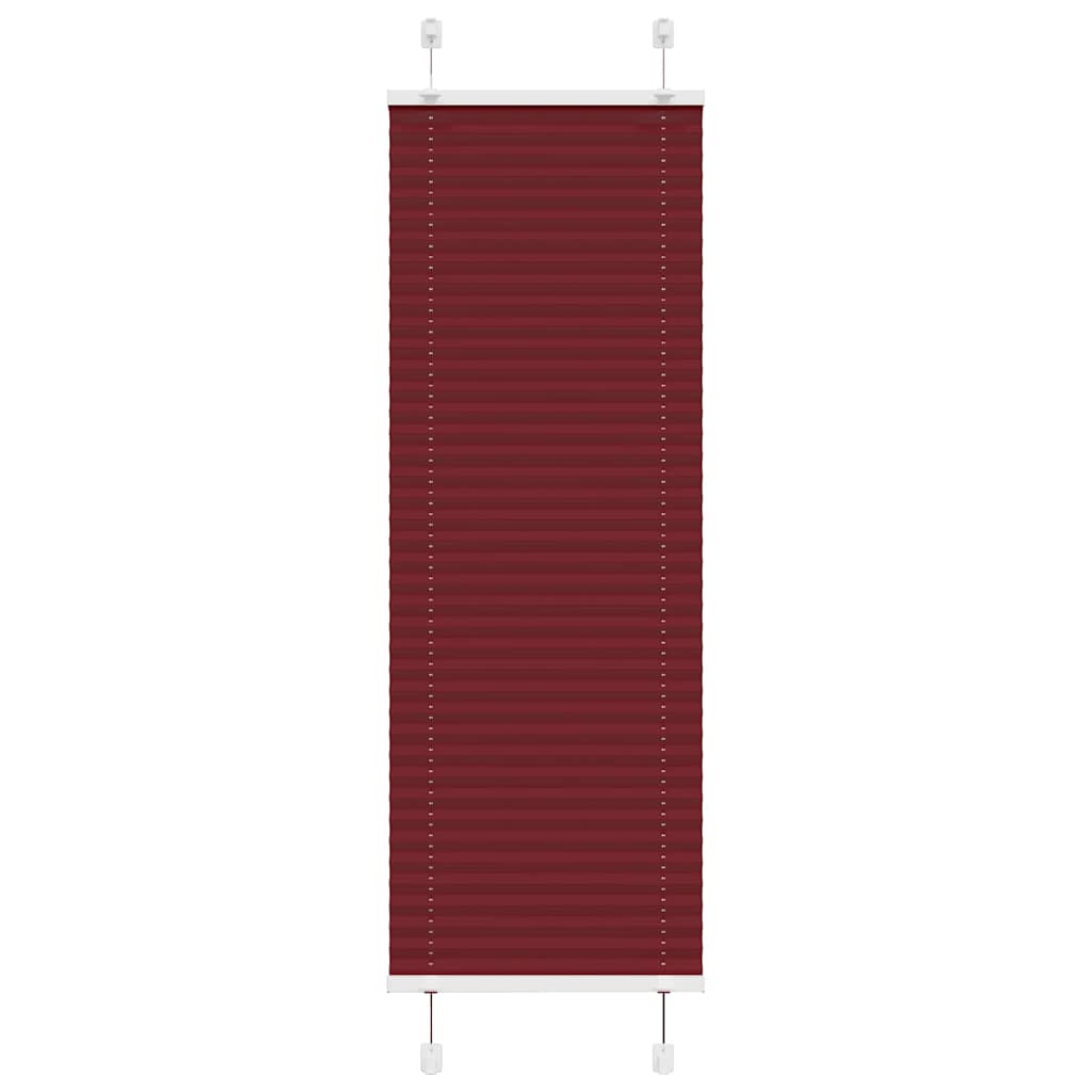 Plisségardin Bordeauxrød 40x100 cm Stofbredde 39,4 cm Polyester