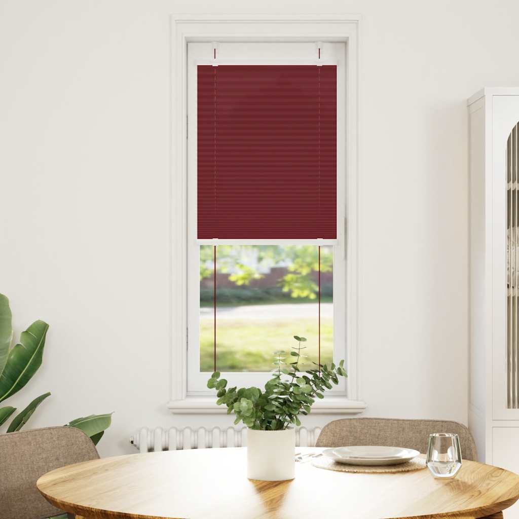 Plisségardin Bordeauxrød 40x100 cm Stofbredde 39,4 cm Polyester
