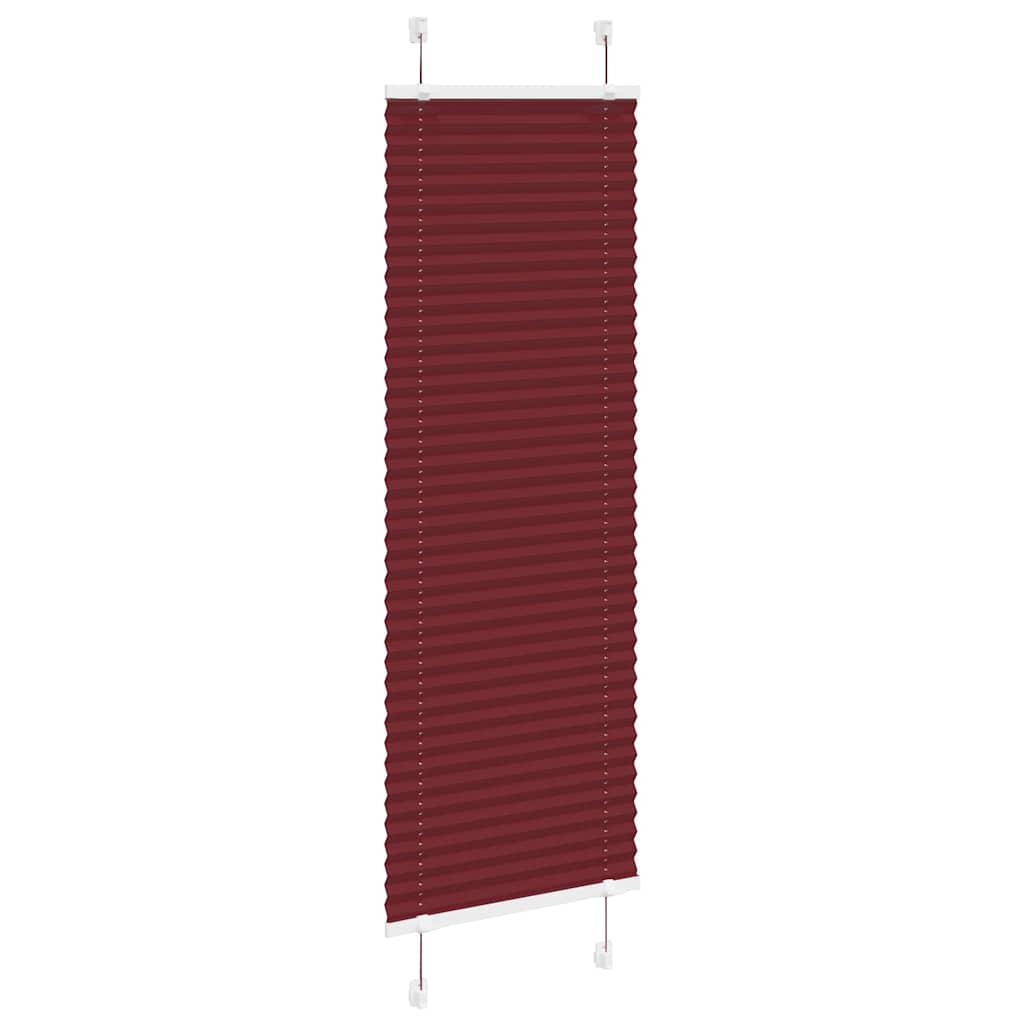 Plisségardin Bordeauxrød 40x100 cm Stofbredde 39,4 cm Polyester