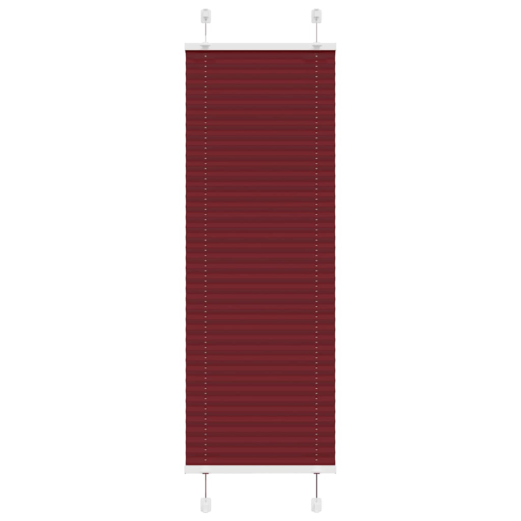 Plisségardin Bordeauxrød 45x100 cm Stofbredde 44,4 cm Polyester