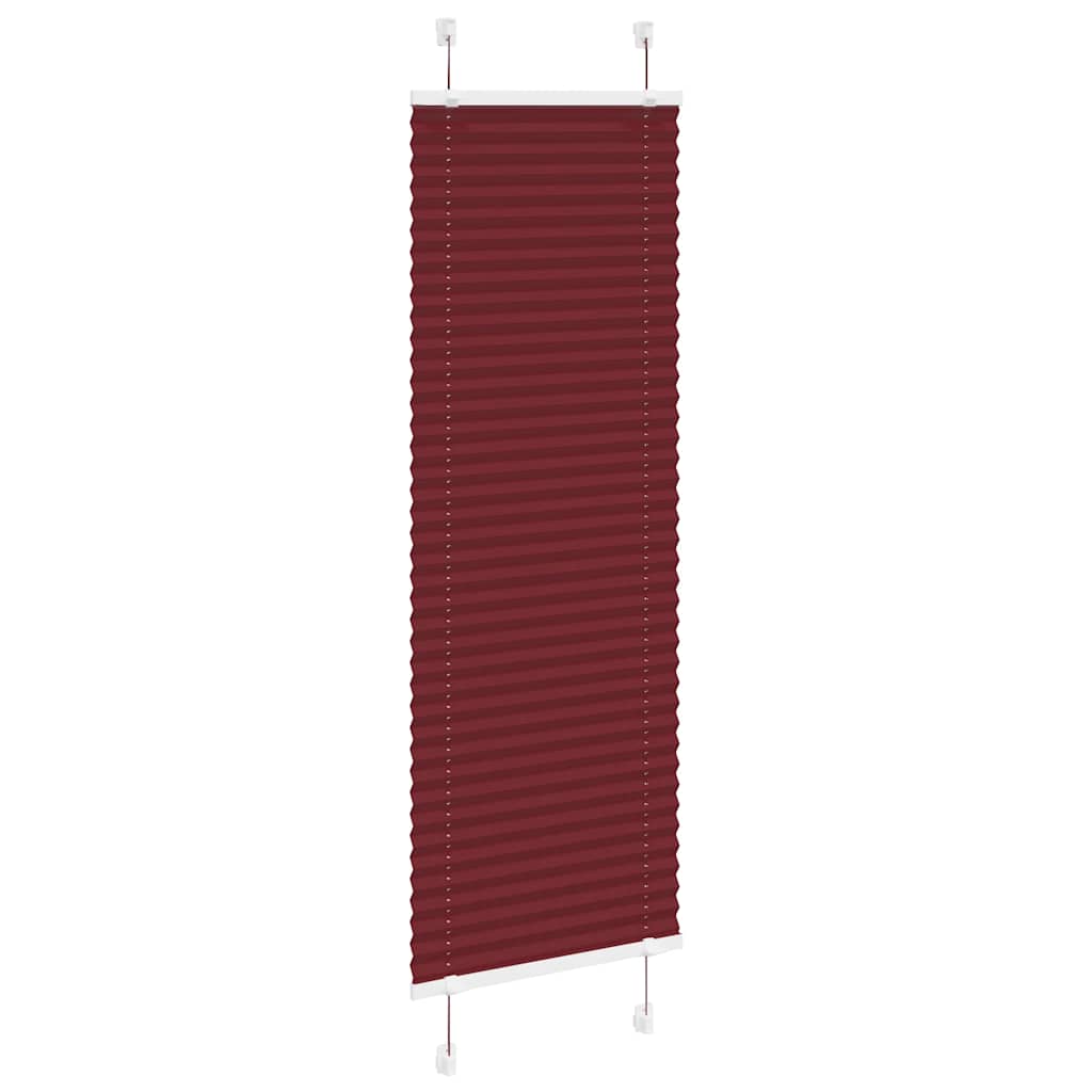 Plisségardin Bordeauxrød 45x100 cm Stofbredde 44,4 cm Polyester