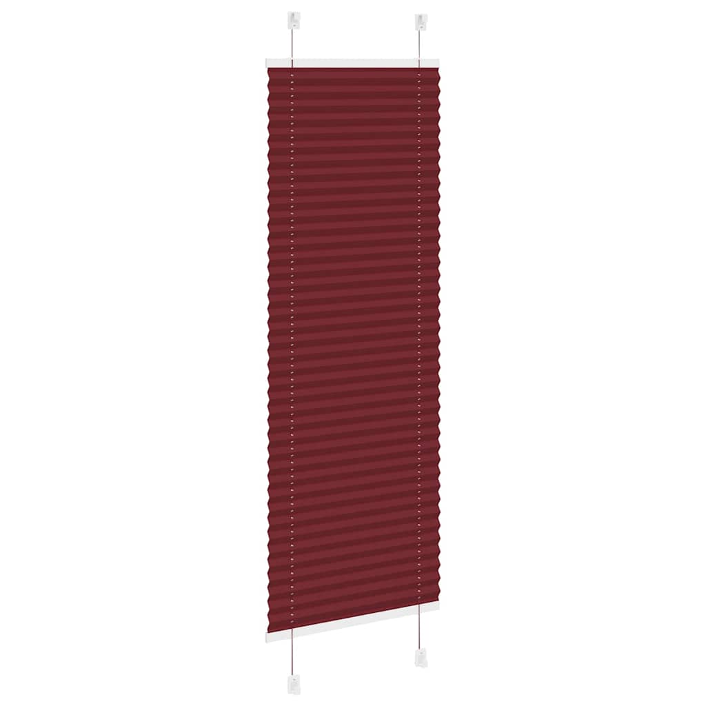Plisségardin Bordeauxrød 45x100 cm Stofbredde 44,4 cm Polyester
