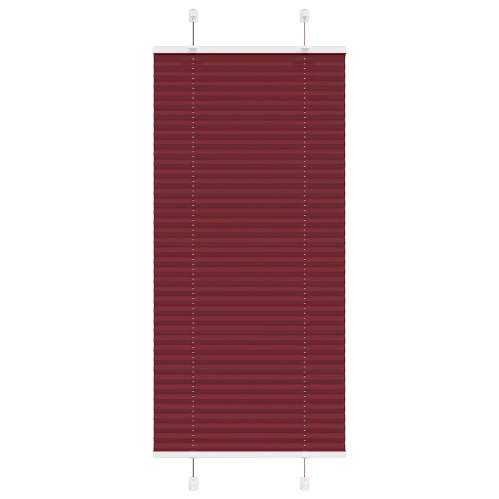 Plisségardin Bordeauxrød 55x100 cm Stofbredde 54,4 cm Polyester