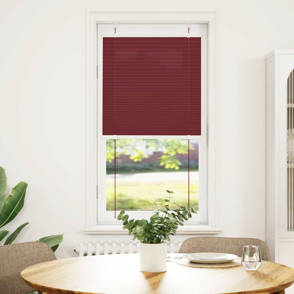 Plisségardin Bordeauxrød 55x100 cm Stofbredde 54,4 cm Polyester