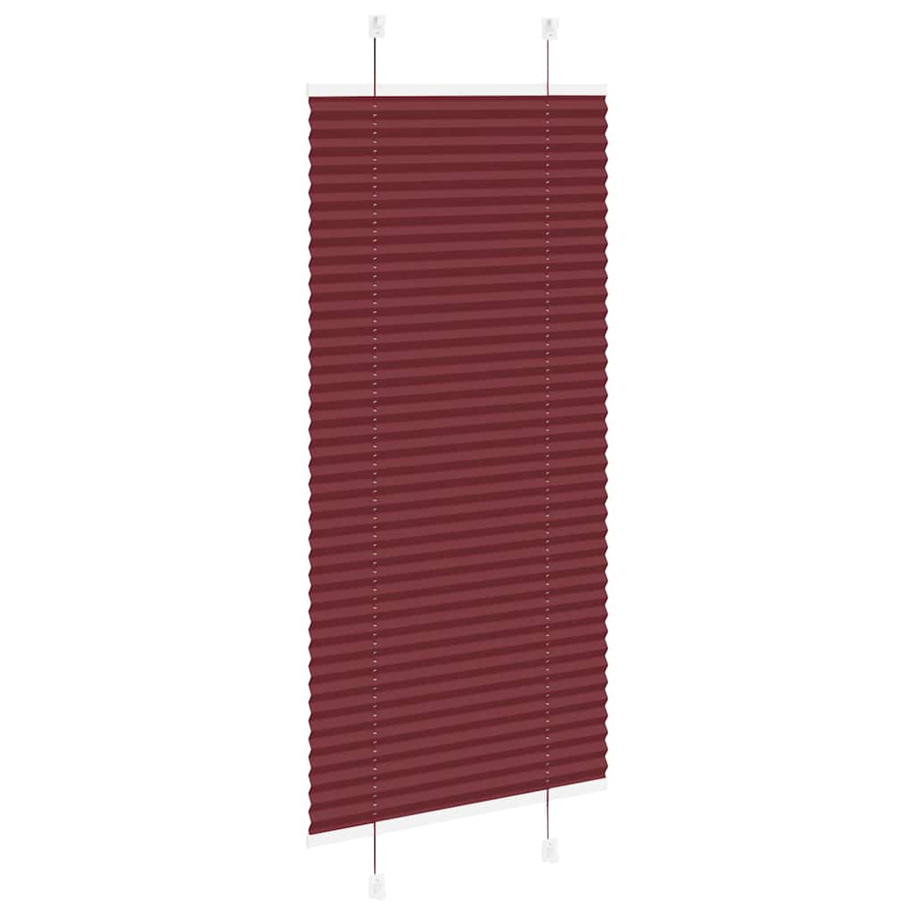 Plisségardin Bordeauxrød 55x100 cm Stofbredde 54,4 cm Polyester