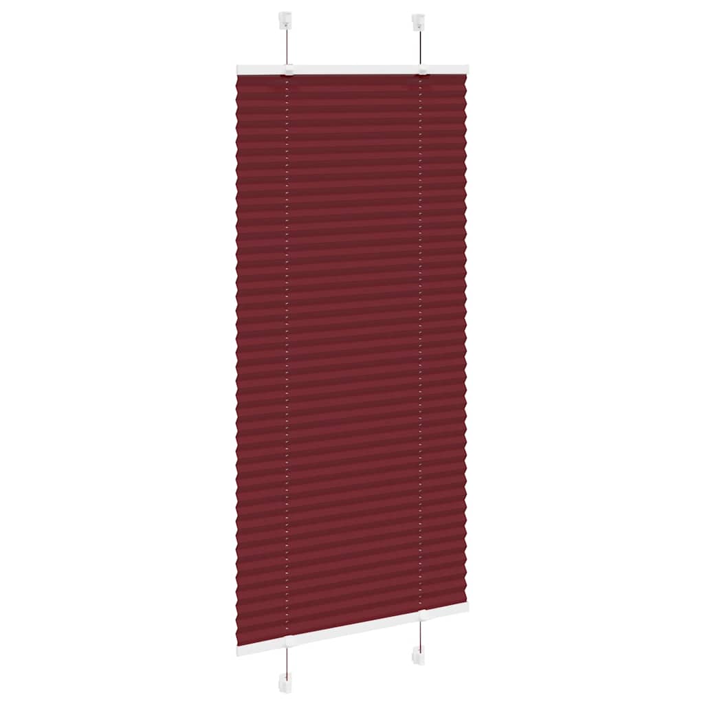 Plisségardin Bordeauxrød 60x100 cm Stofbredde 59,4 cm Polyester