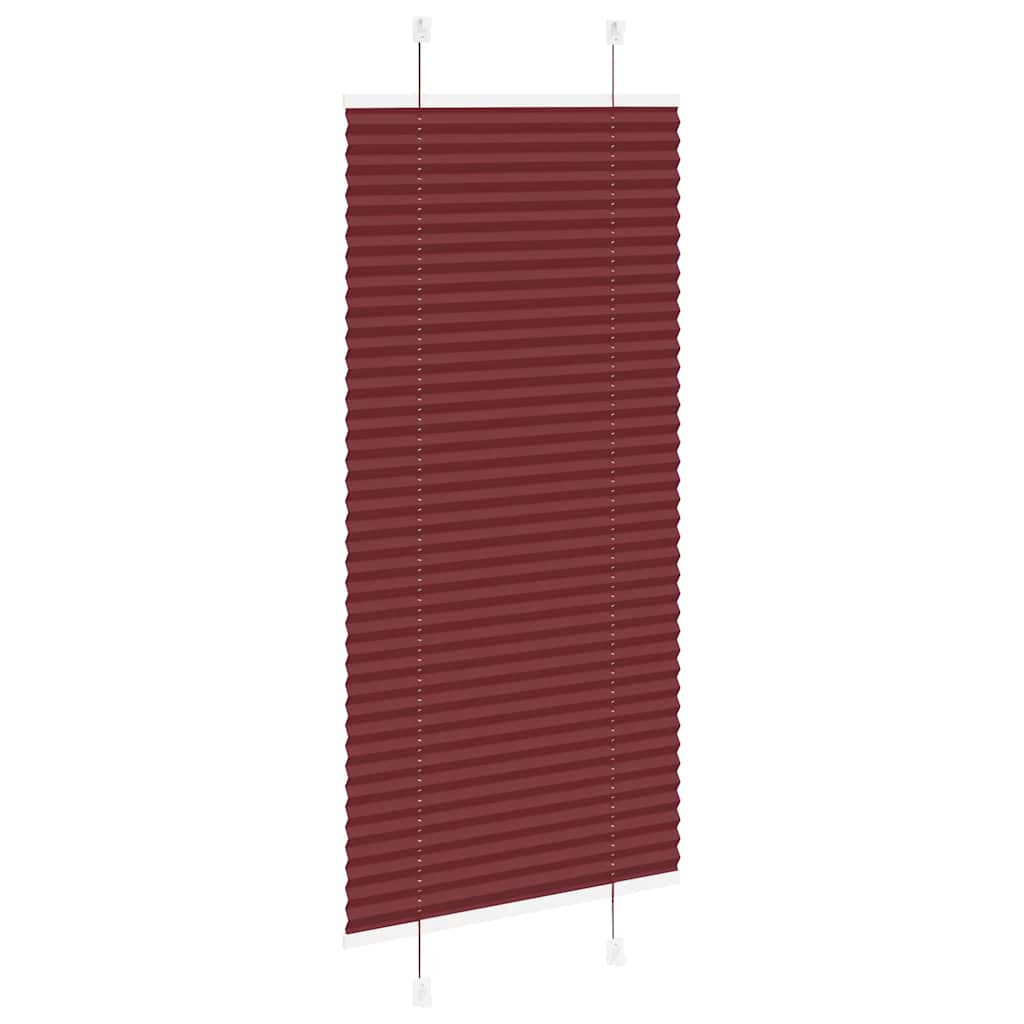 Plisségardin Bordeauxrød 60x100 cm Stofbredde 59,4 cm Polyester