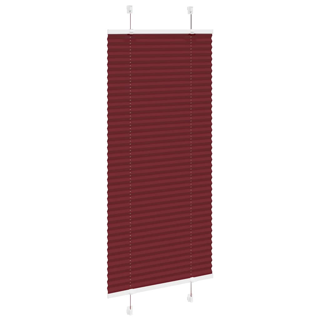 Plisségardin Bordeauxrød 65x100 cm Stofbredde 64,4 cm Polyester