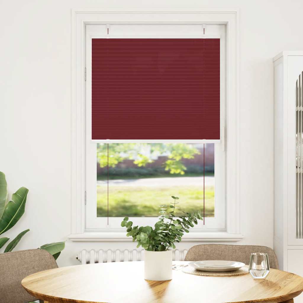 Plisségardin Bordeauxrød 70x100 cm Stofbredde 69,4 cm Polyester