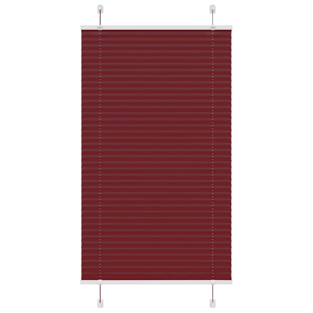 Plisségardin Bordeauxrød 75x100 cm Stofbredde 74,4 cm Polyester