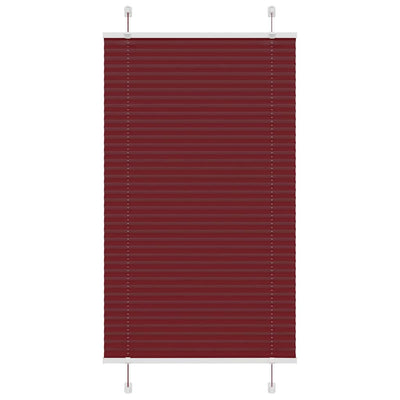 Plisségardin Bordeauxrød 75x100 cm Stofbredde 74,4 cm Polyester