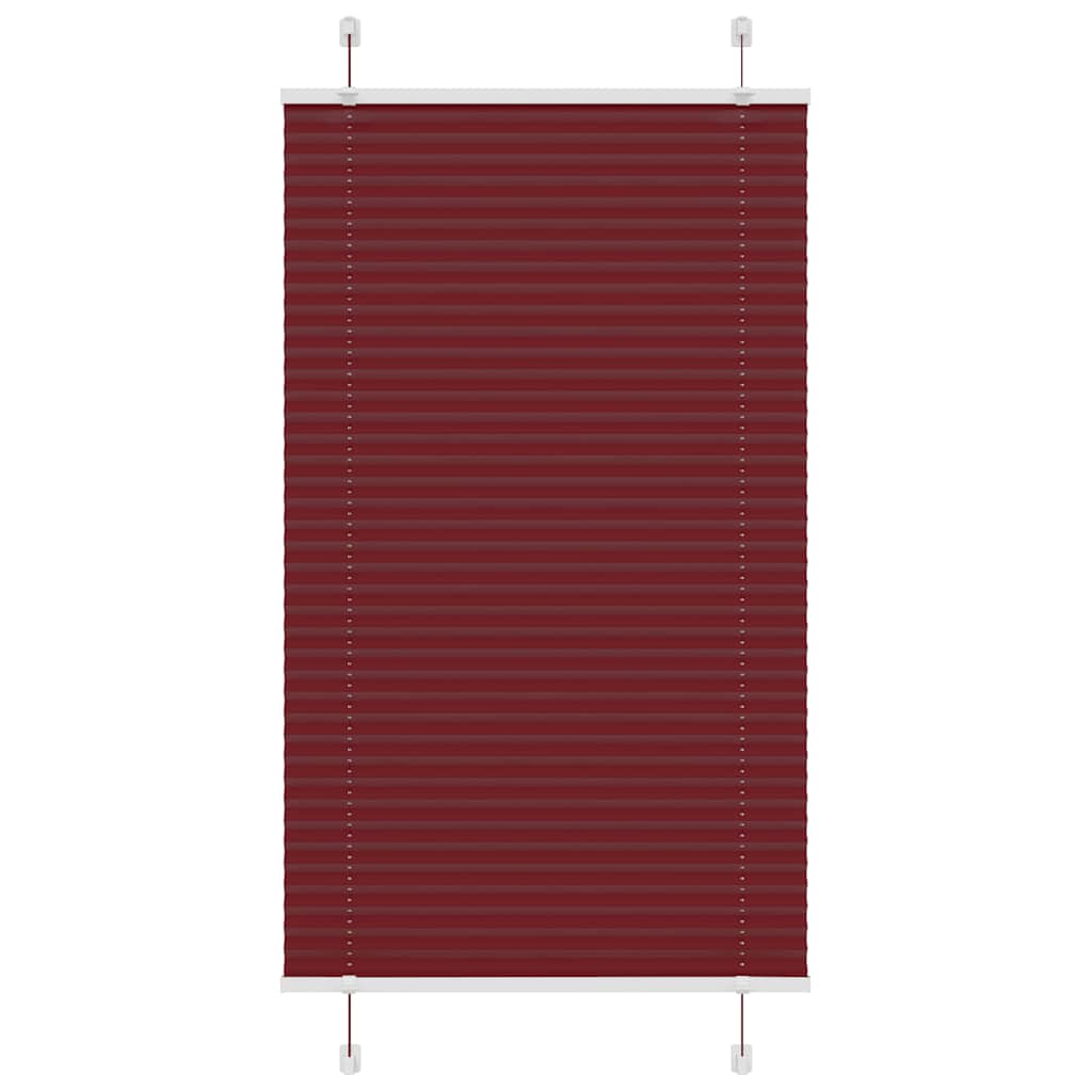 Plisségardin Bordeauxrød 80x100 cm Stofbredde 79,4 cm Polyester