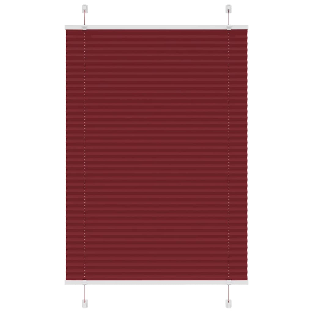 Plisségardin Bordeauxrød 90x100 cm Stofbredde 89,4 cm Polyester