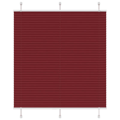 Plisségardin Bordeauxrød 115x100 cm Stofbredde 114,4 cm