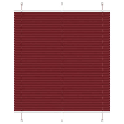 Plisségardin Bordeauxrød 120x100 cm Stofbredde 119,4 cm