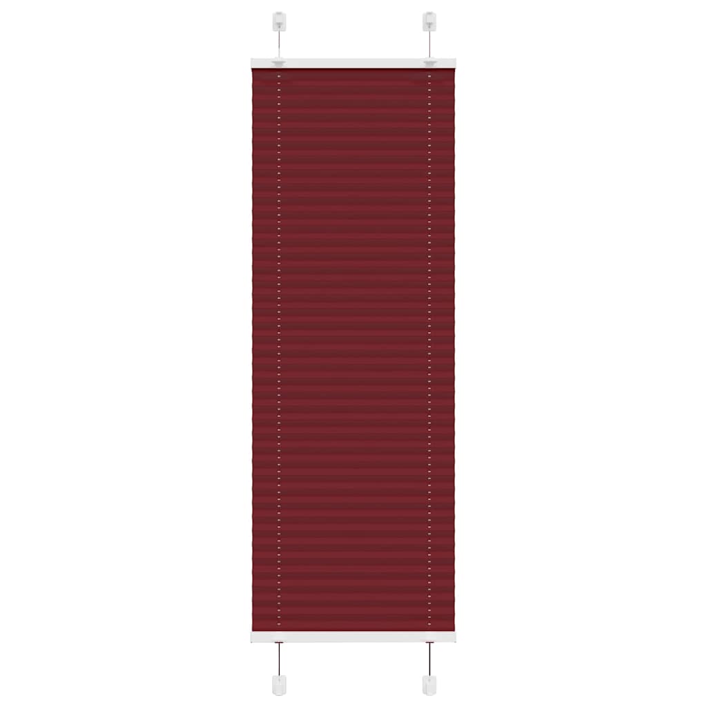 Plisségardin Bordeauxrød 40x150 cm Stofbredde 39,4 cm Polyester