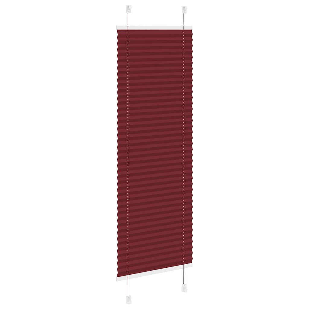 Plisségardin Bordeauxrød 45x150 cm Stofbredde 44,4 cm Polyester