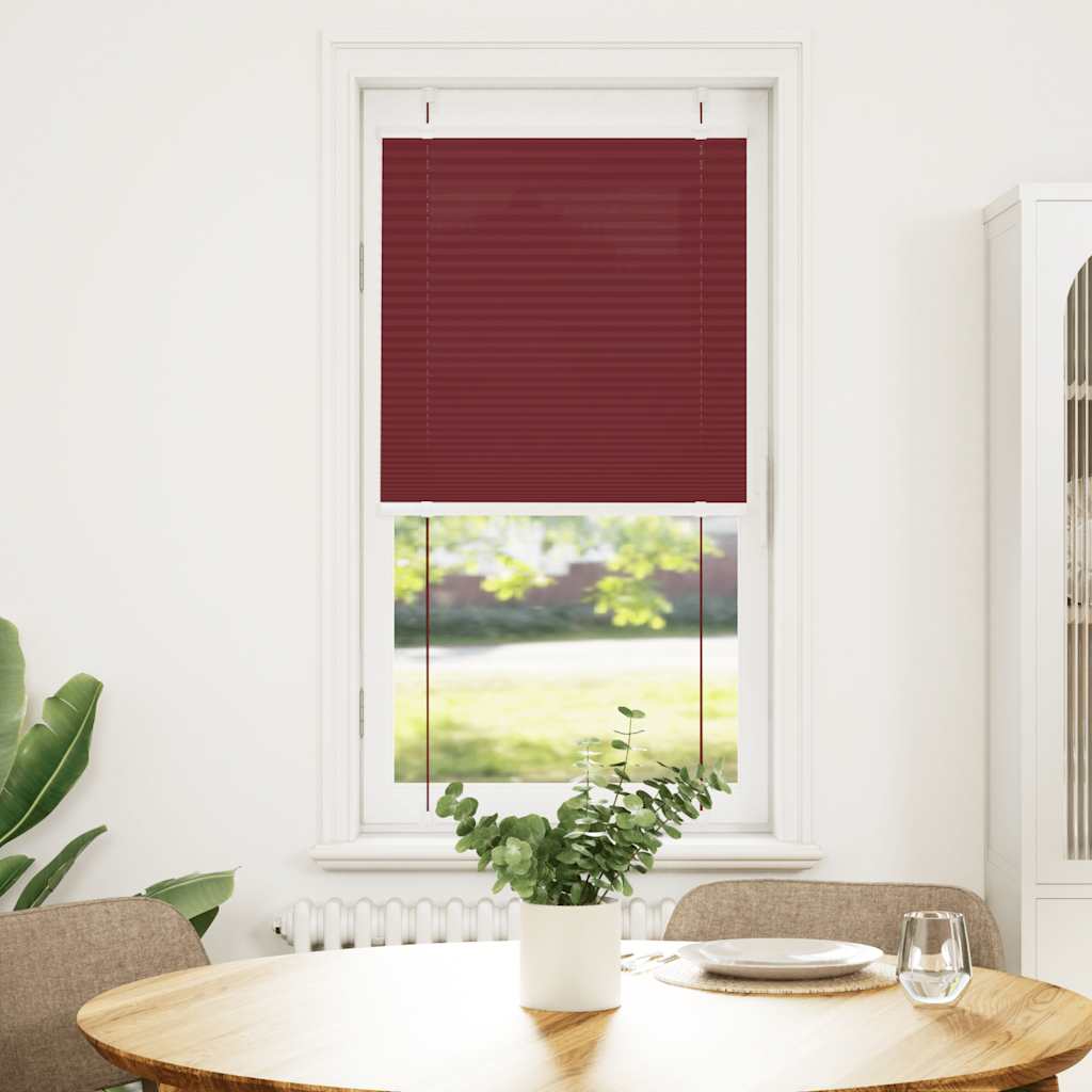 Plisségardin Bordeauxrød 55x150 cm Stofbredde 54,4 cm Polyester